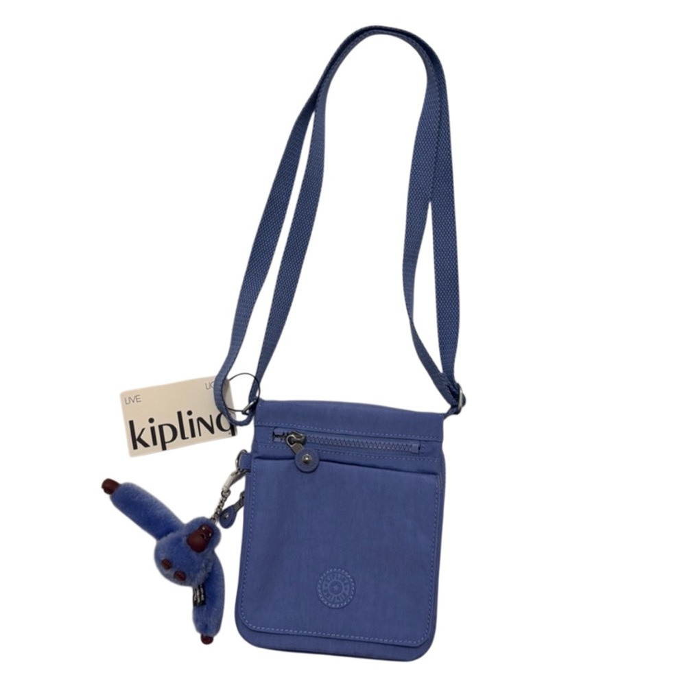 NWT Kipling Small Light Purple Crossbody Bag with Durable Nylon Fabric